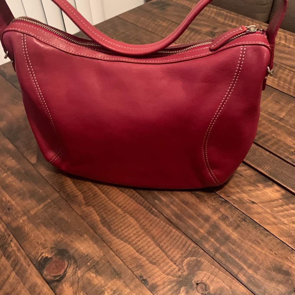 Red Cole Haan hobo purse